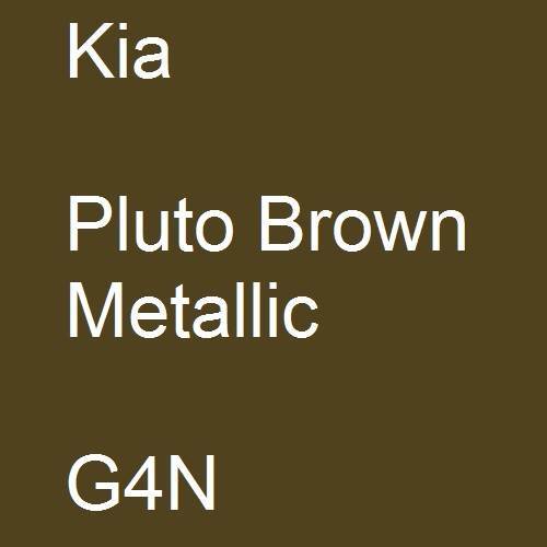 Kia, Pluto Brown Metallic, G4N.